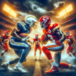 Here is the image that captures the essence of the article about the game between the Kansas City Chiefs and the Los Angeles Chargers.