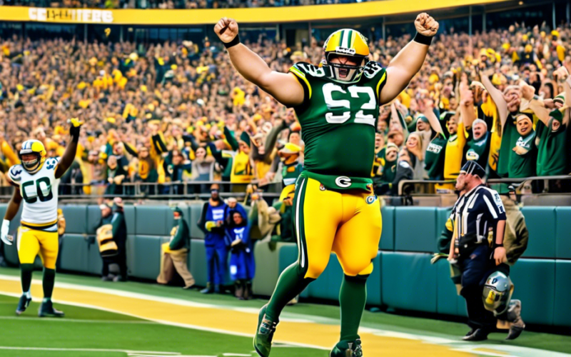 David Bakhtiari’s reaction to Packers’ victory over Colts was priceless