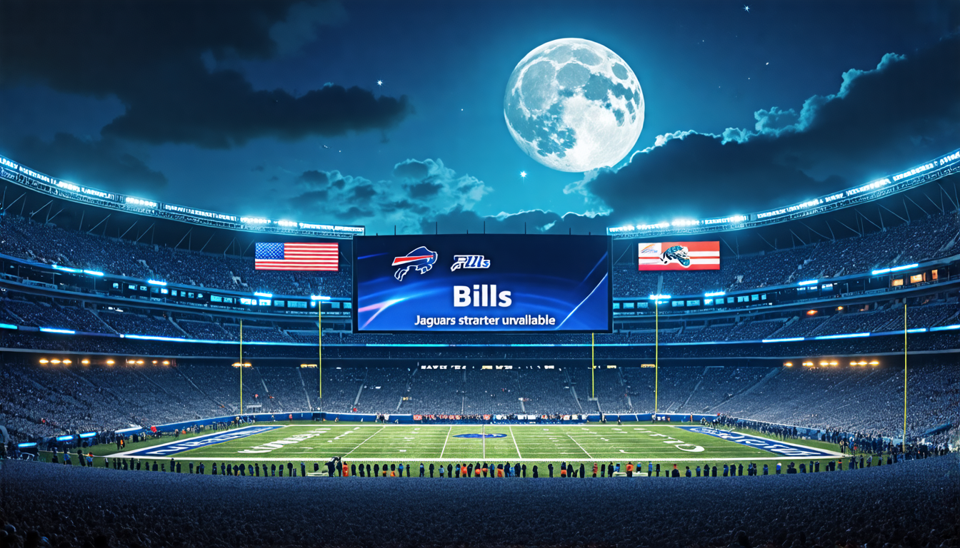 Jaguars declare starter unavailable for Monday Night Football game against Bills one day in advance