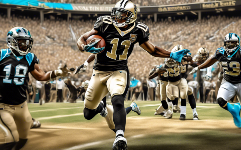 Who emerged as the standout player for the Saints against the Panthers?