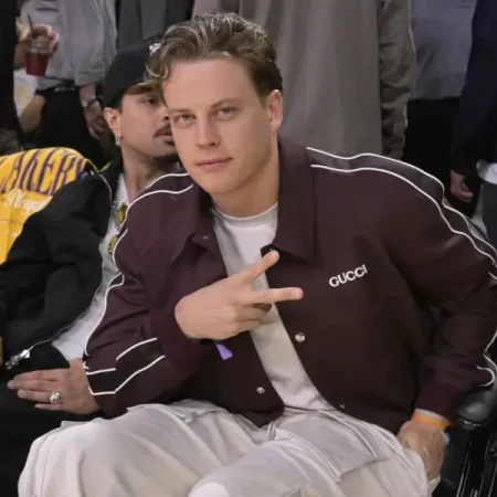 Is the former Burrowhead star light in his lofers, or is he truely a fashionista?